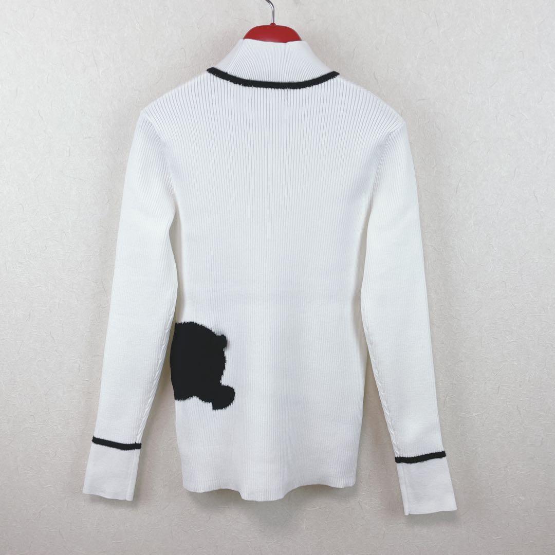 新品未使用24FWarchivio セーター 38号 白 ウサギ刺繍