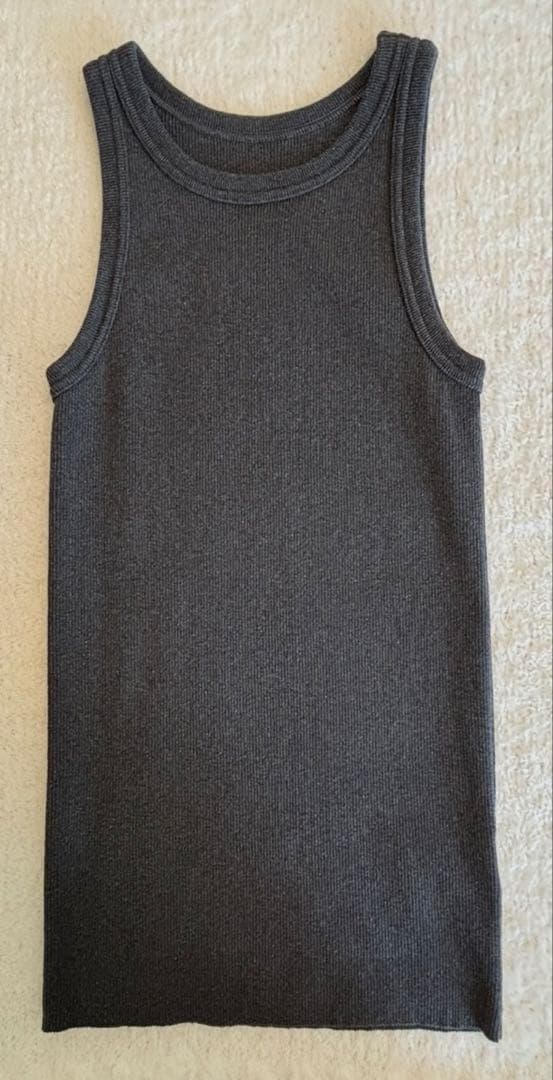 美品 deuxieme classe LOREL RIB タンクトップ グレー