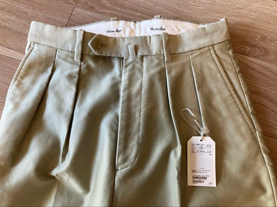 【即発送】カベ モールスキン インツープリーツ ドレス トラウザーズ