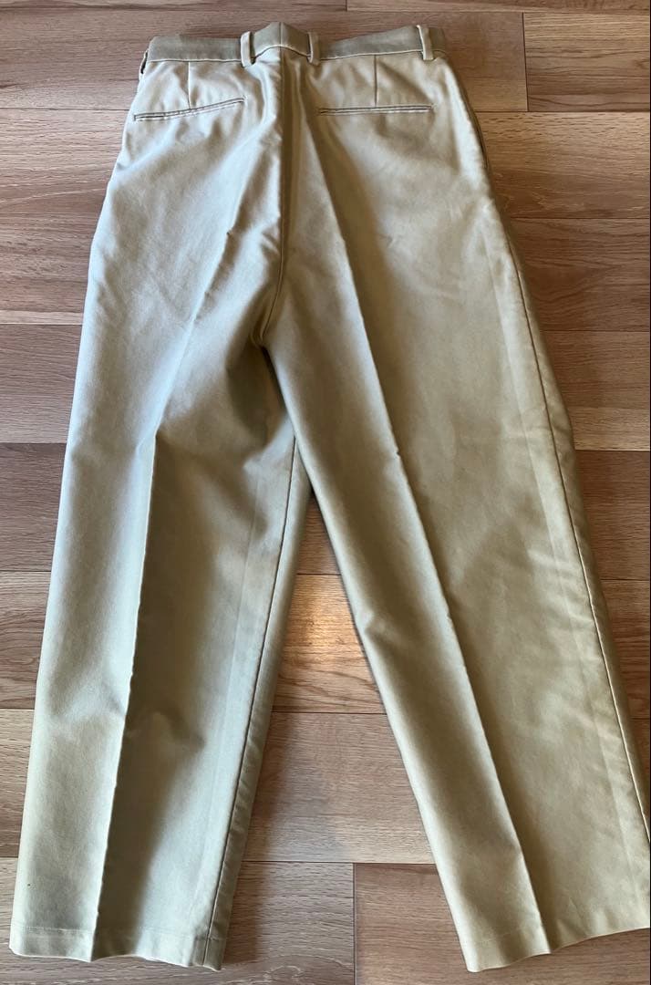 【即発送】カベ モールスキン インツープリーツ ドレス トラウザーズ