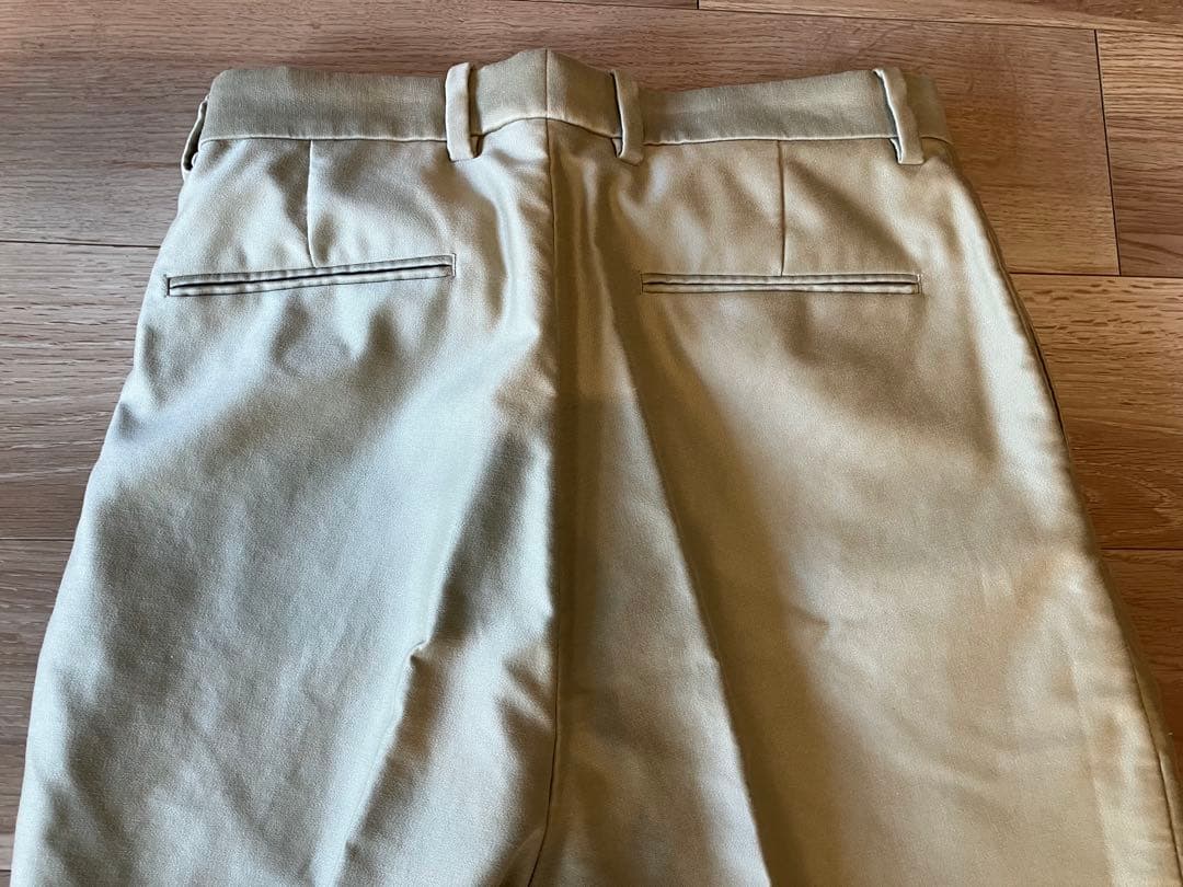 【即発送】カベ モールスキン インツープリーツ ドレス トラウザーズ