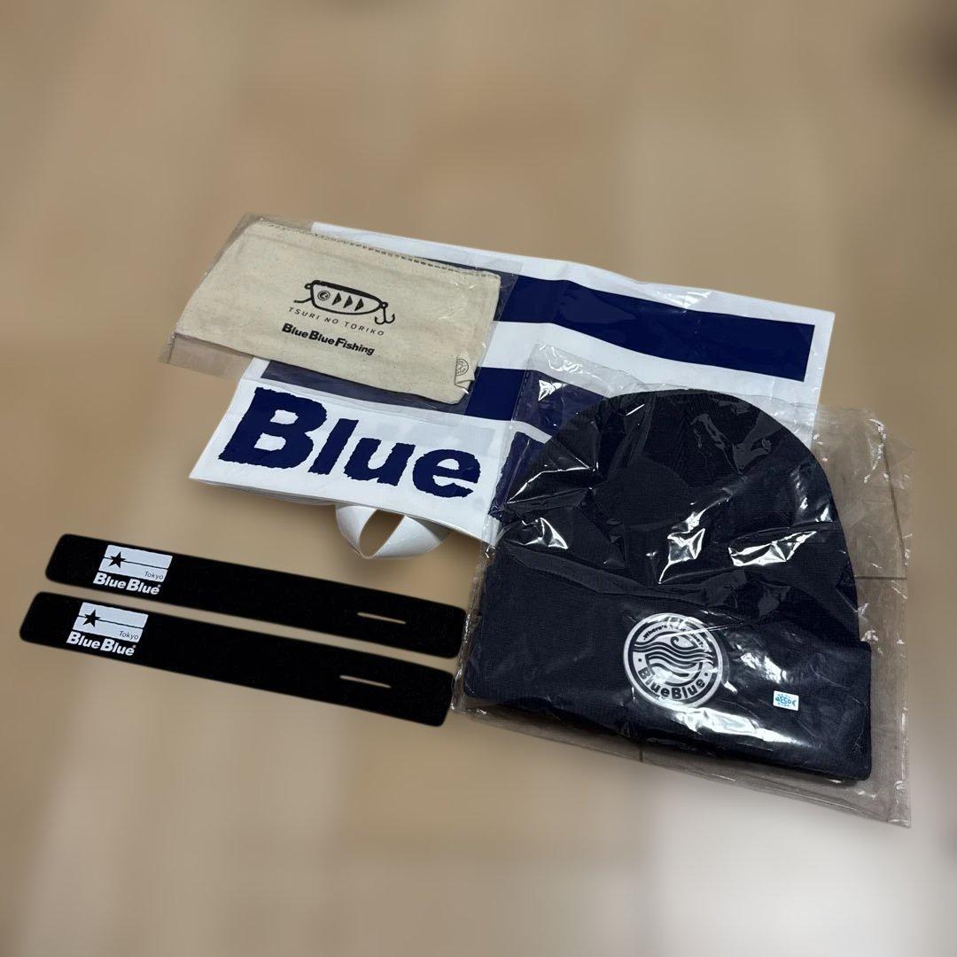 釣りフェス限定　Blue Blue ニットキャップ 非売品ロッドベルト　小物入れ