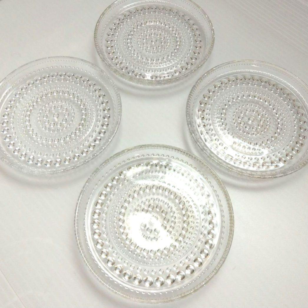 カステヘルミ プレート10cm クリア 4枚セット