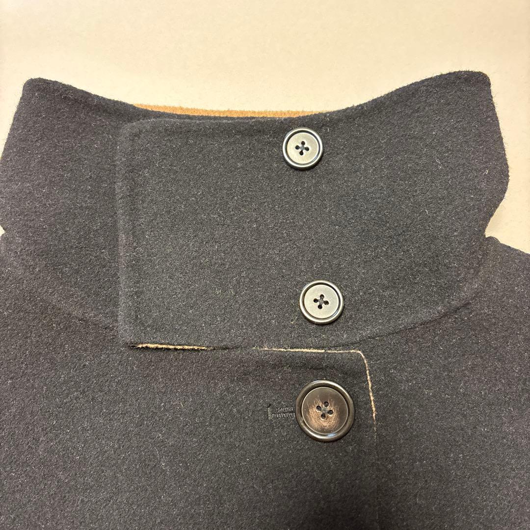 SHIPS any: リバー スタンドカラー ポンチョ ショート コート