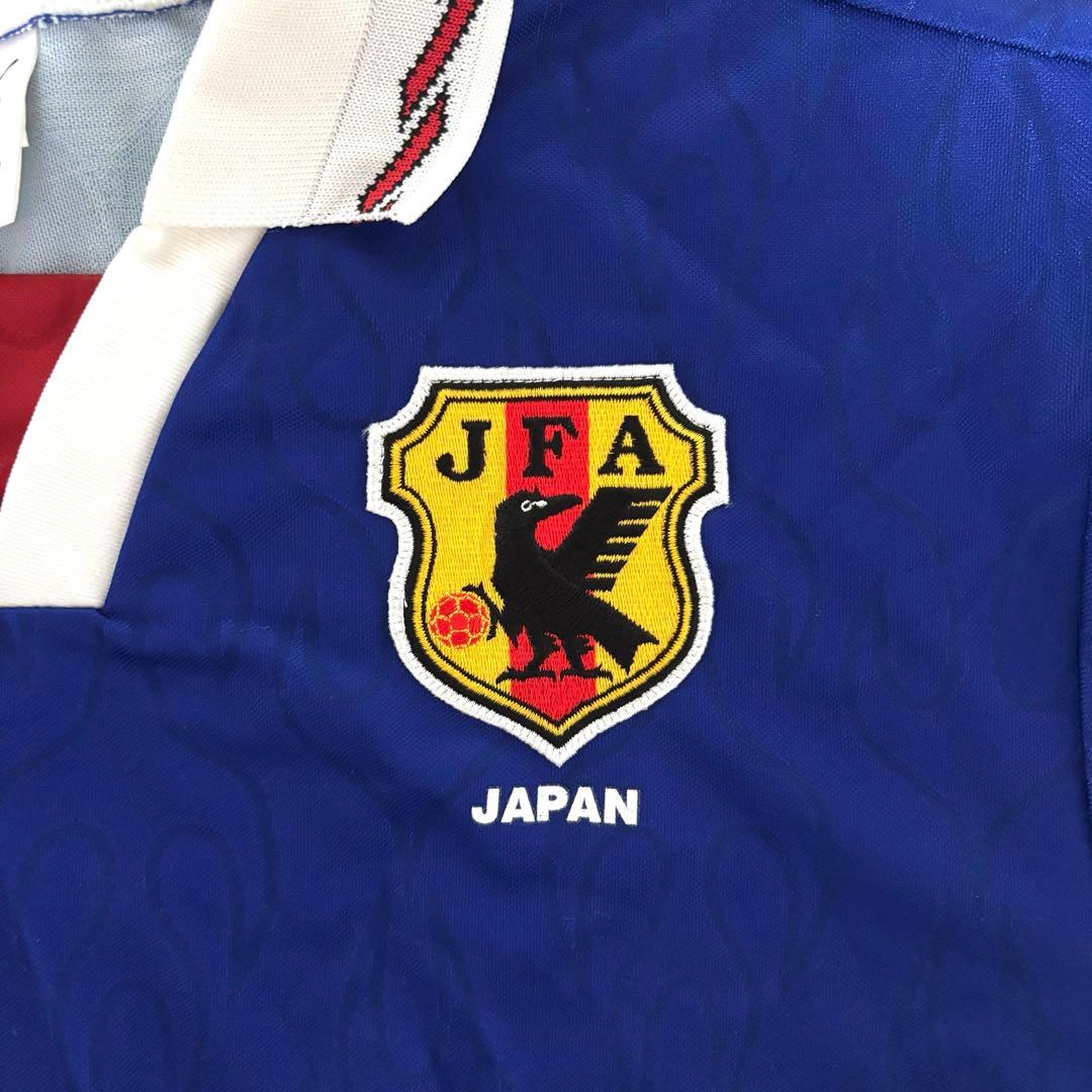 【希少】96年 PUMA社製 サッカー 日本代表 ユニフォーム Oサイズ 炎