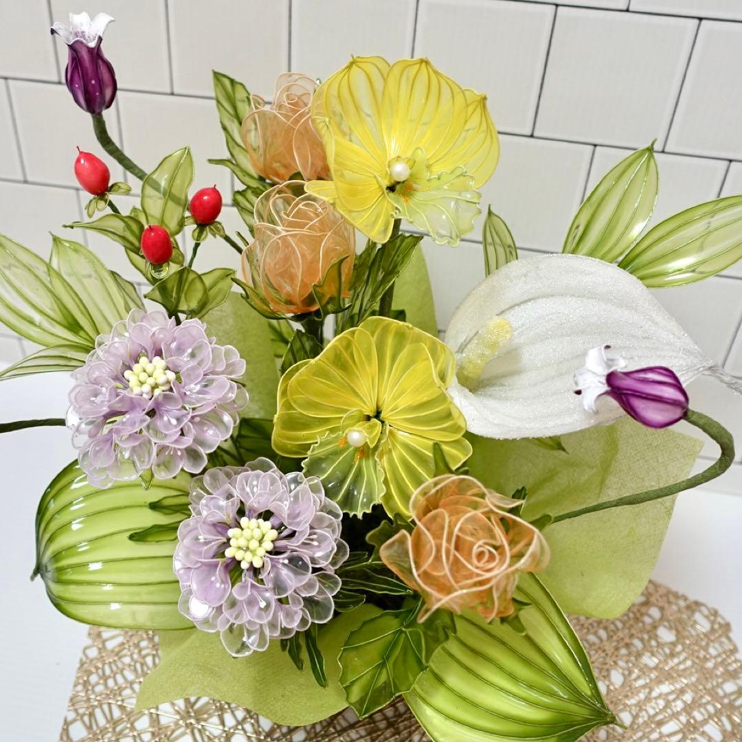 アメリカンフラワー（シンビジウム、スカビオサ）ディップフラワー