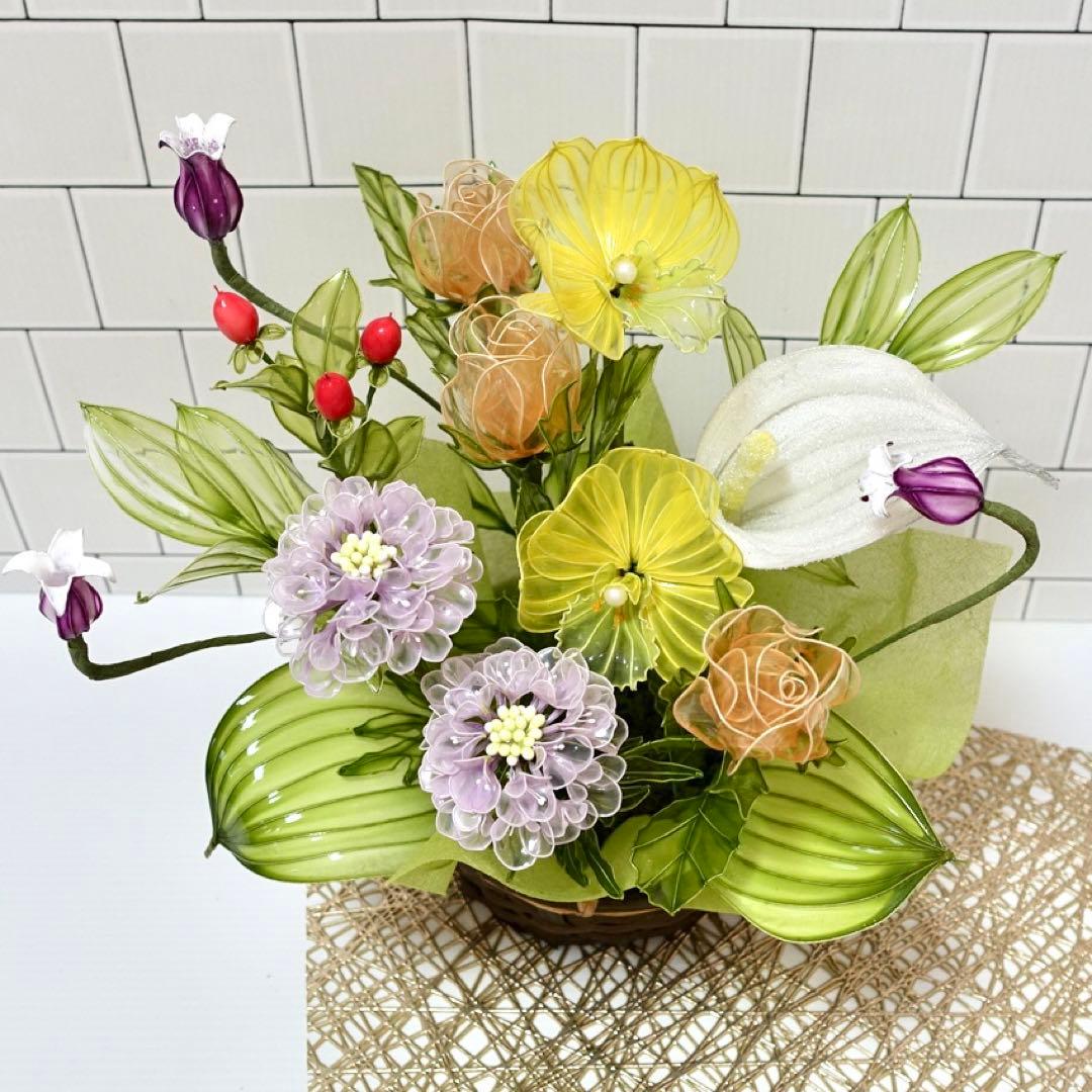 アメリカンフラワー（シンビジウム、スカビオサ）ディップフラワー