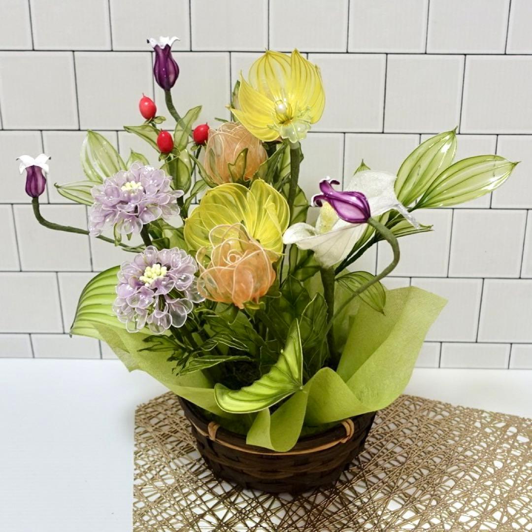 アメリカンフラワー（シンビジウム、スカビオサ）ディップフラワー