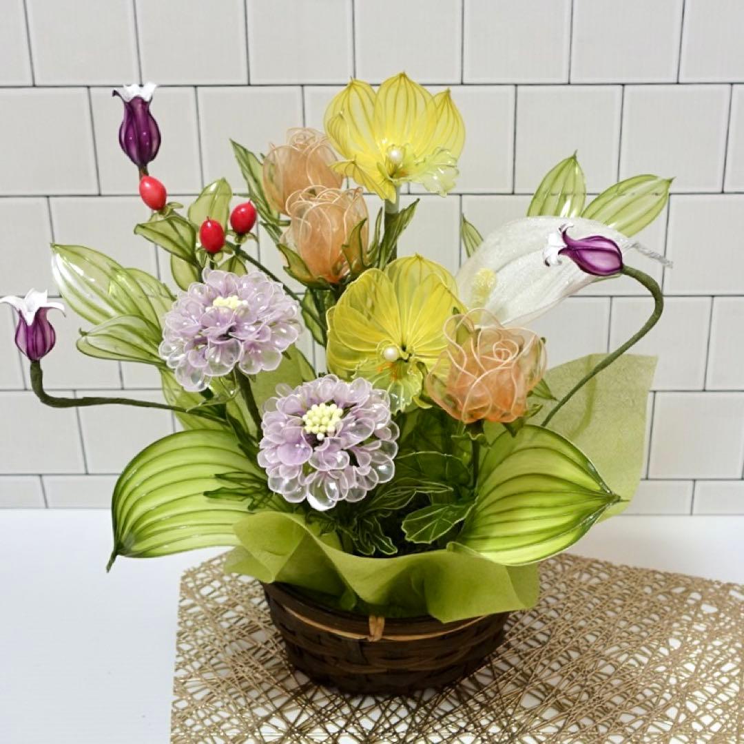 アメリカンフラワー（シンビジウム、スカビオサ）ディップフラワー