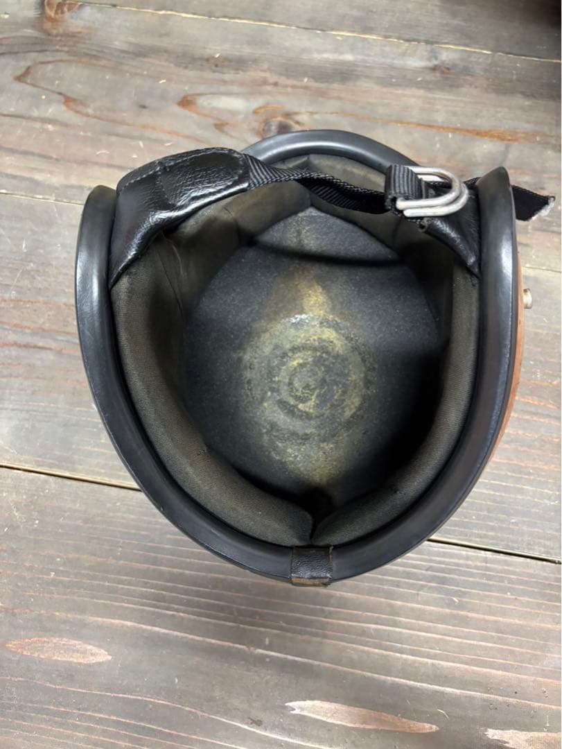 美品　FURY400 LFLAKE GOLD ビンテージヘルメット