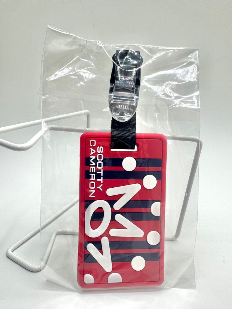 スコッティ キャメロン◆パターカバーリーシュ◆ 赤白クラウンロゴ◆ギャラリー限定