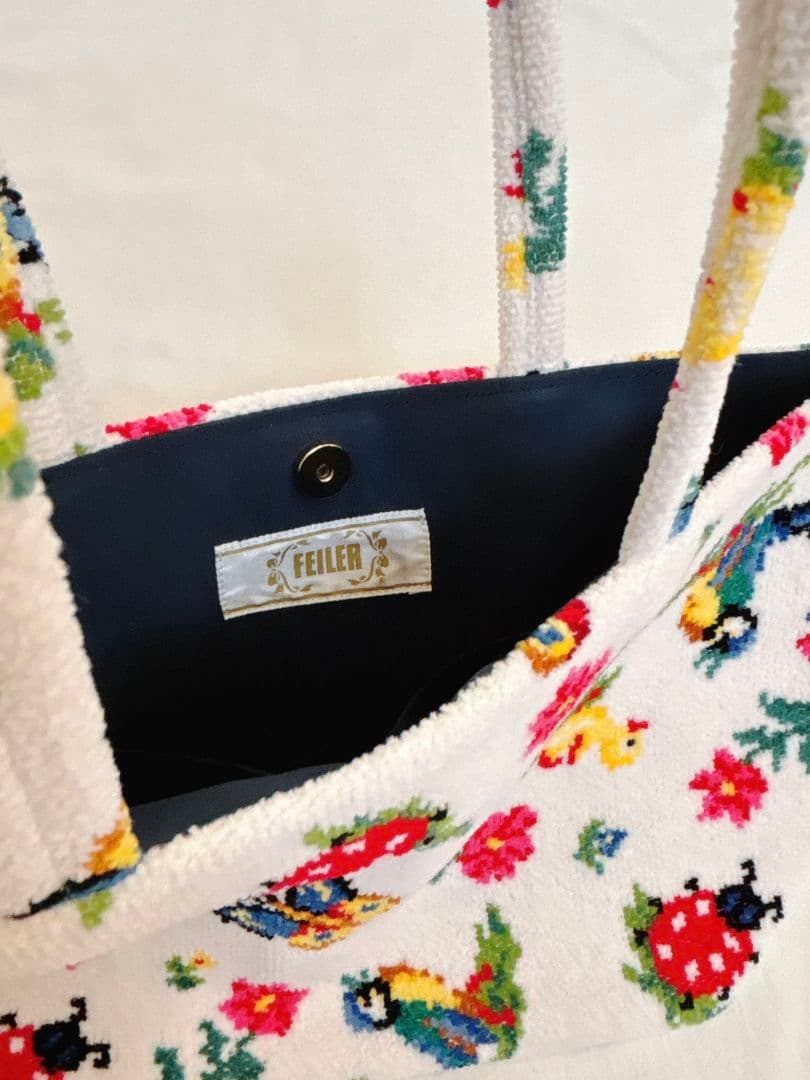 フェイラー ハイジ 白 銀座 Web限定 トート バッグ