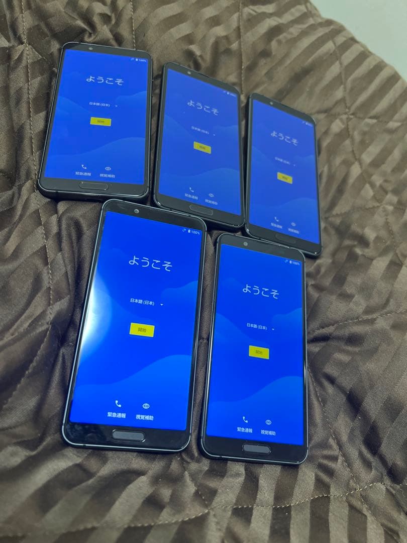 AQUOS Sense3スマートフォン 5台セット