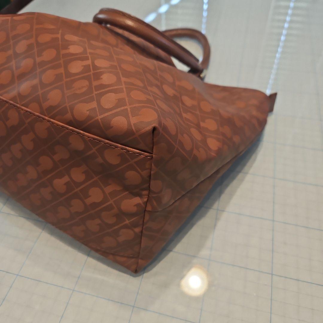 極美品 GHERARDINI ソフティ トートバッグ スタッズ　レザー　ブラウン
