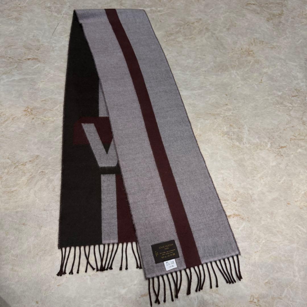 ルイヴィトンマフラー バーガンディ