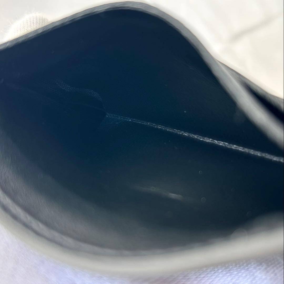 良品　ベルルッティ　カリグラフィ　レザー　マネークリップ　二つ折り財布　グレー系