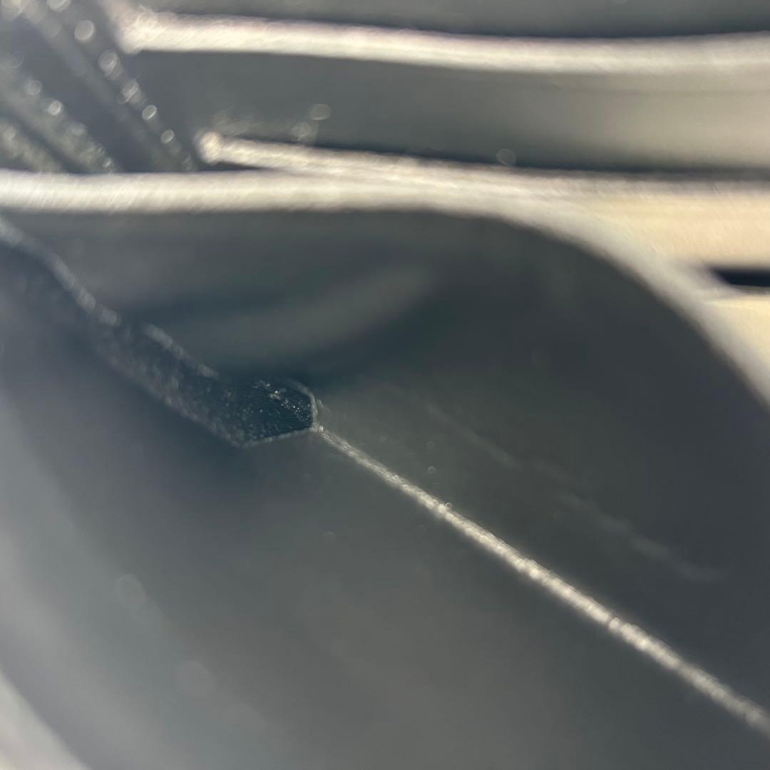 良品　ベルルッティ　カリグラフィ　レザー　マネークリップ　二つ折り財布　グレー系