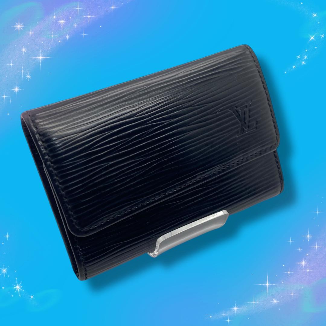 《美品》 ルイヴィトン エピ 6連キーケース ミュルティクレ6 ノワール