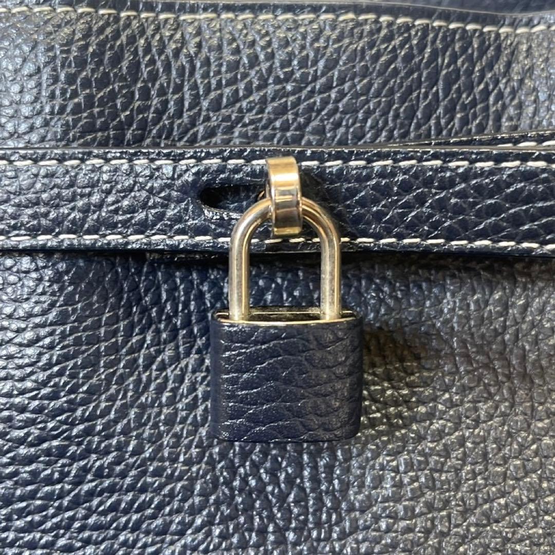 専用品傳濱野 ミーティア ナイトネイビー レザー 肩掛け トートバッグ