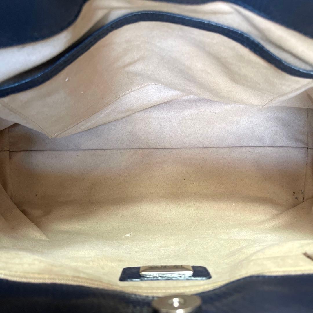 専用品傳濱野 ミーティア ナイトネイビー レザー 肩掛け トートバッグ