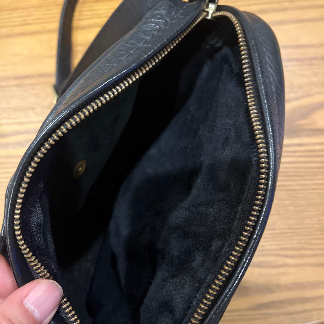 Langlitz Leathers ブラックキルティングバッグ　　　　ガンパース