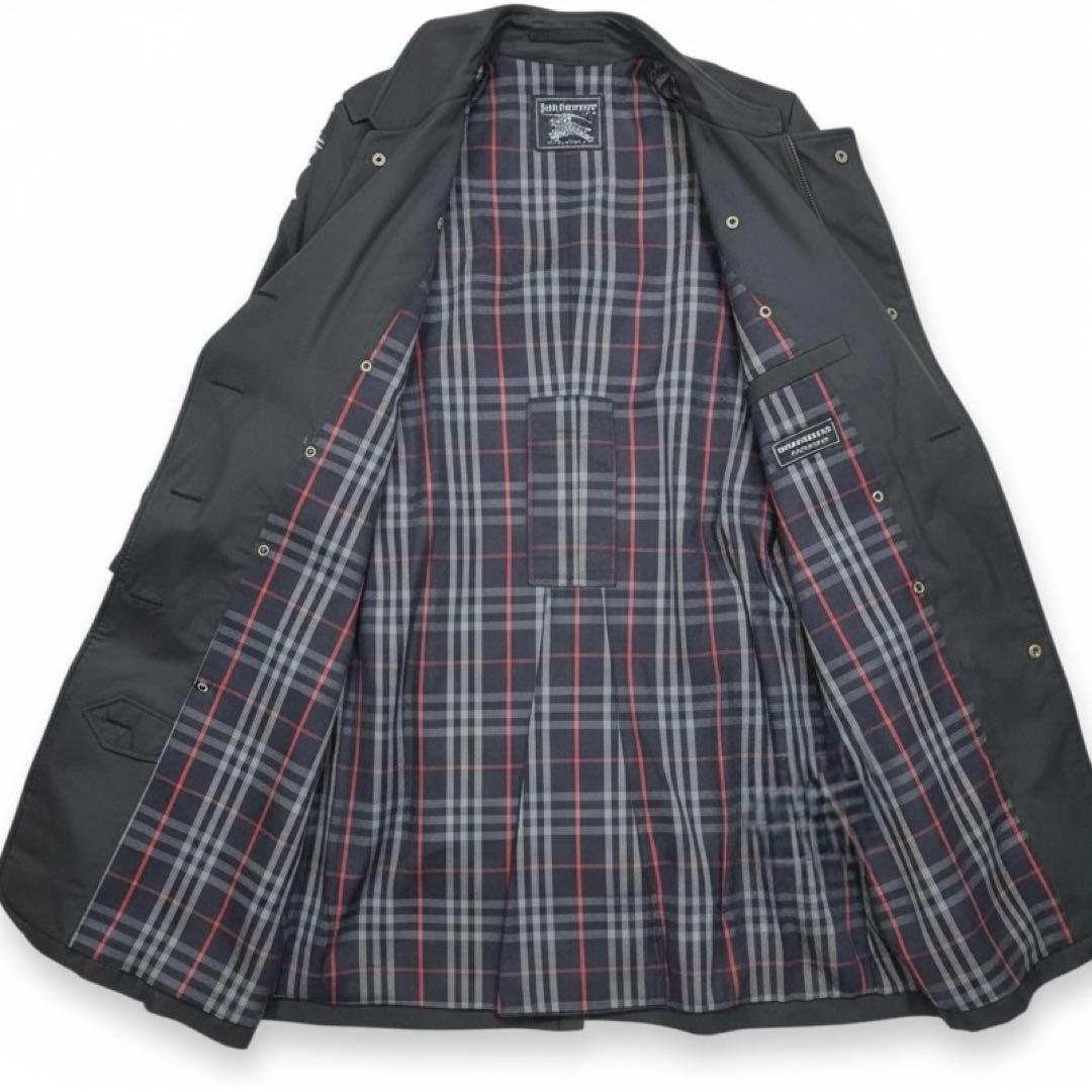 ヴィンテージ✨バーバリー トレンチコート 英国製 ノバチェック 総柄 ロング S