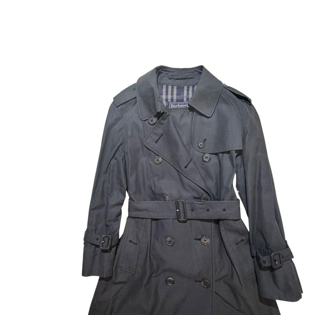 ヴィンテージ✨バーバリー トレンチコート 英国製 ノバチェック 総柄 ロング S