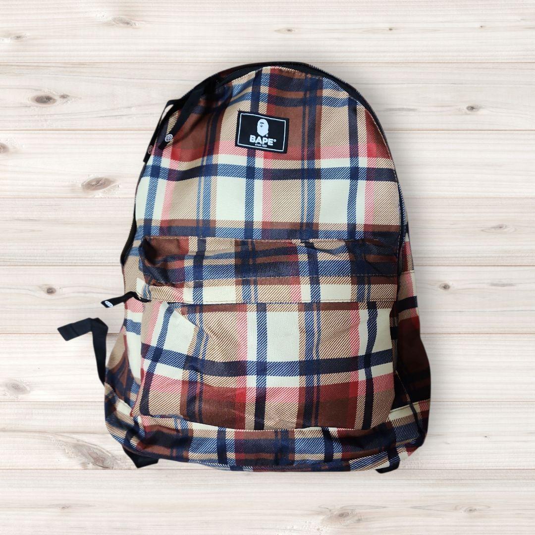 A BATHING APE ラブジェネチェック　リュック バックパック