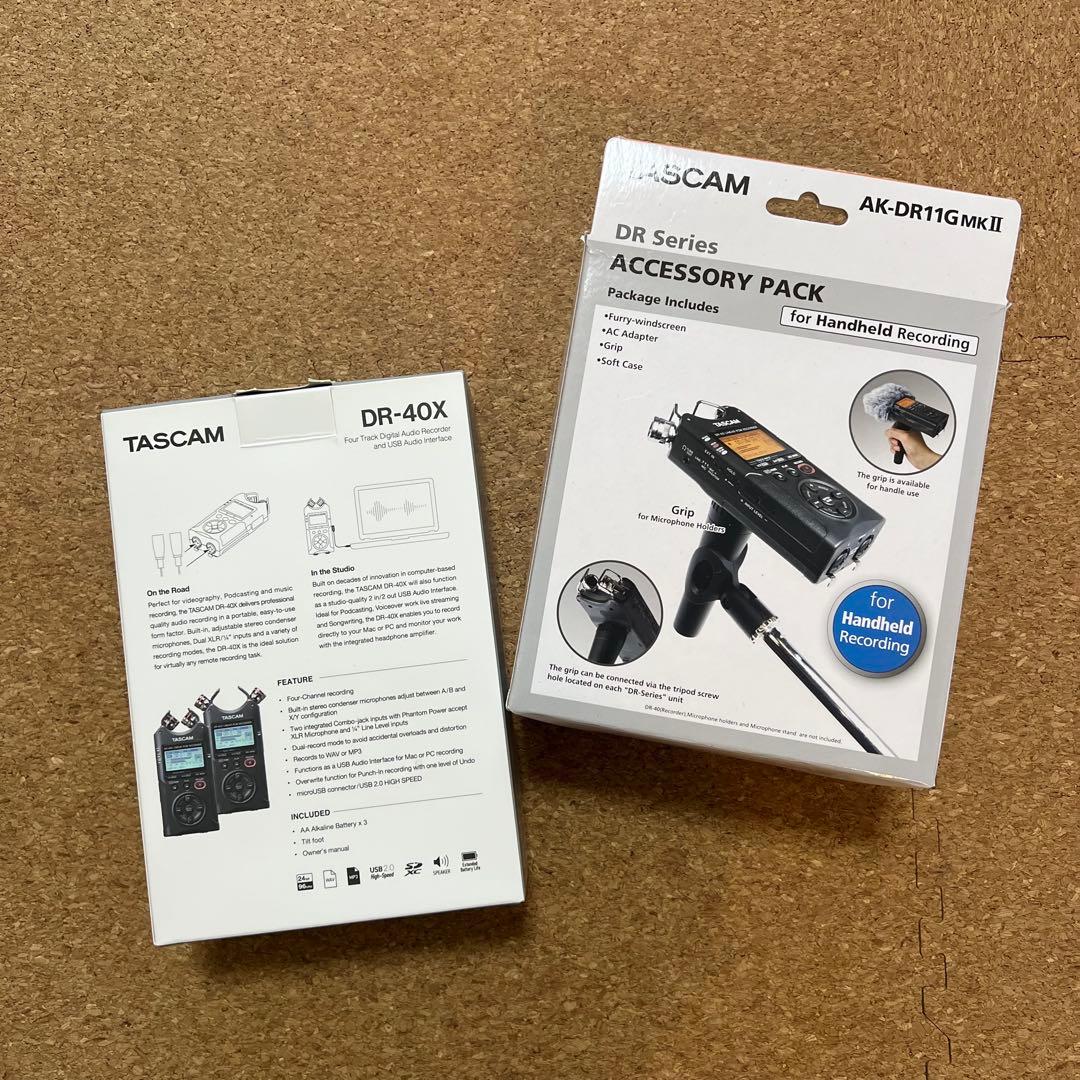 TASCAM DR-40X リニアPCMレコーダー ＆ アクセサリーパックセット