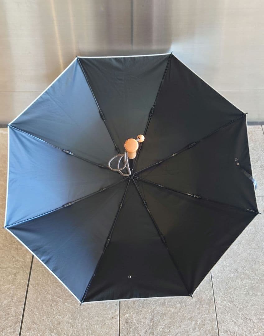 サンバリア100 日傘 2段折 moku グレー 完全遮光 折り畳み