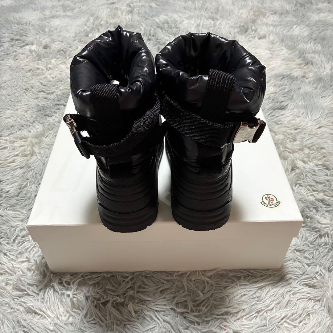 【美品】MONCLER 防寒 防水 ウィンターブーツ 41 BLACK