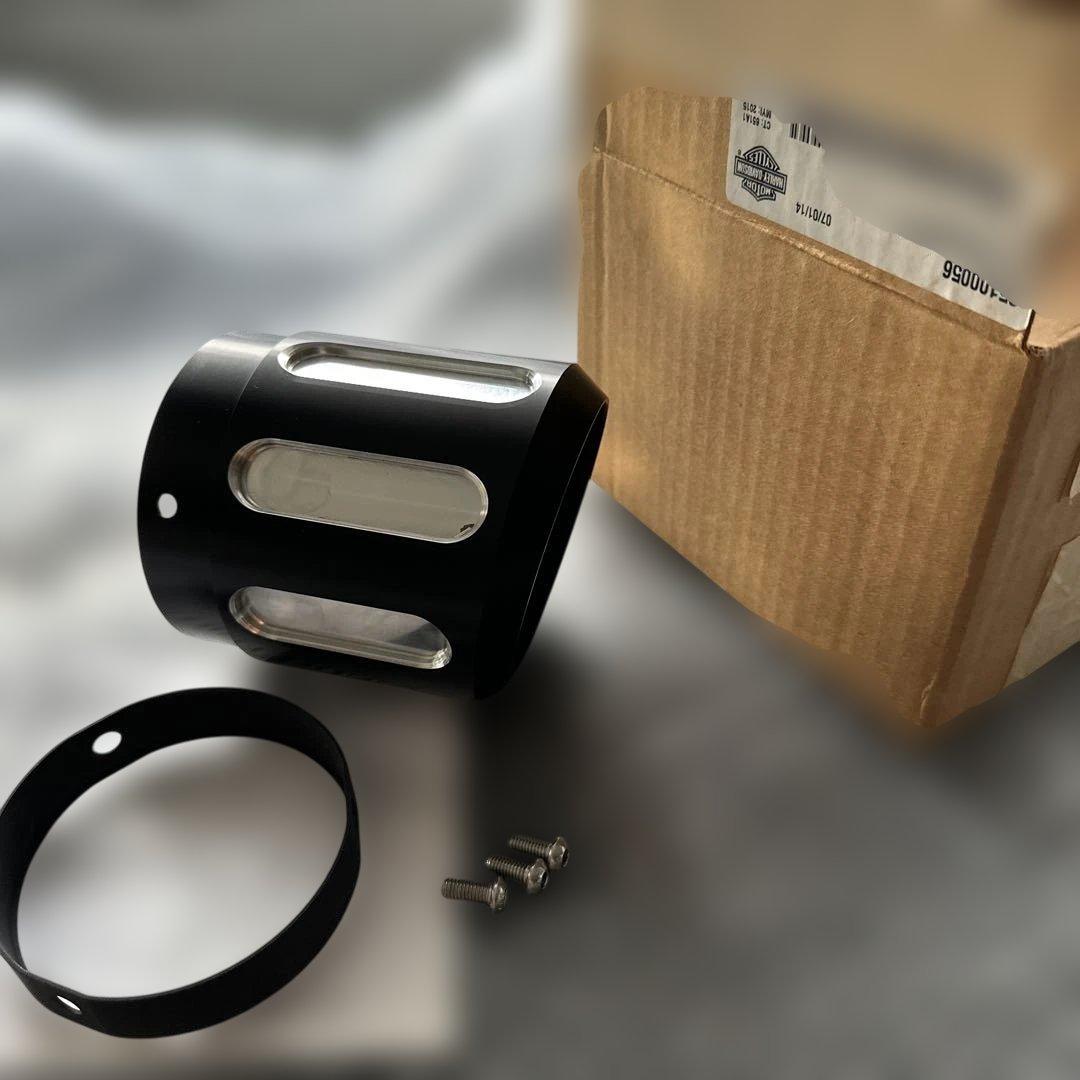 新品　ハーレー純正　マフラーエンドキャップ-エッジカット　ストリート