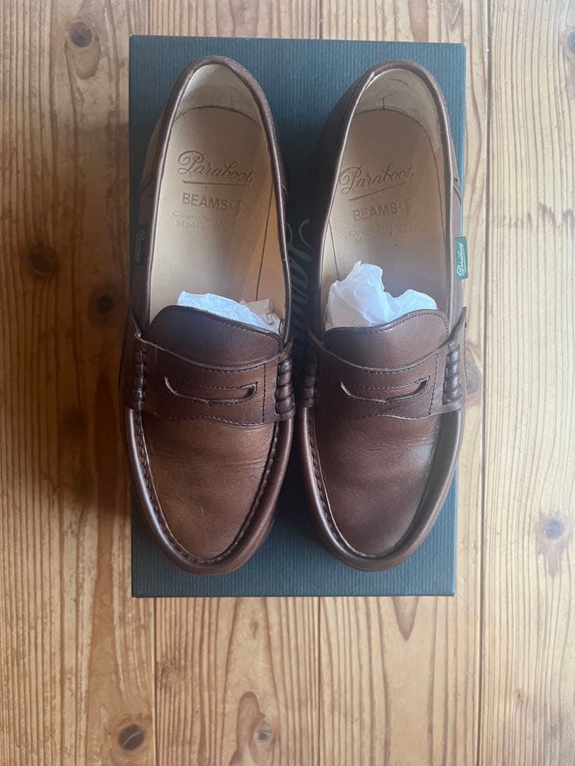 BEAMS F【別注】Paraboot / ランス　ダブリンレザー ローファー