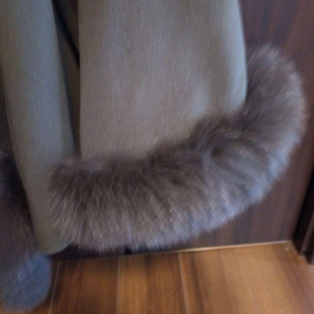 専用グレースコンチネンタルDiagram カーキフード付き毛皮コート