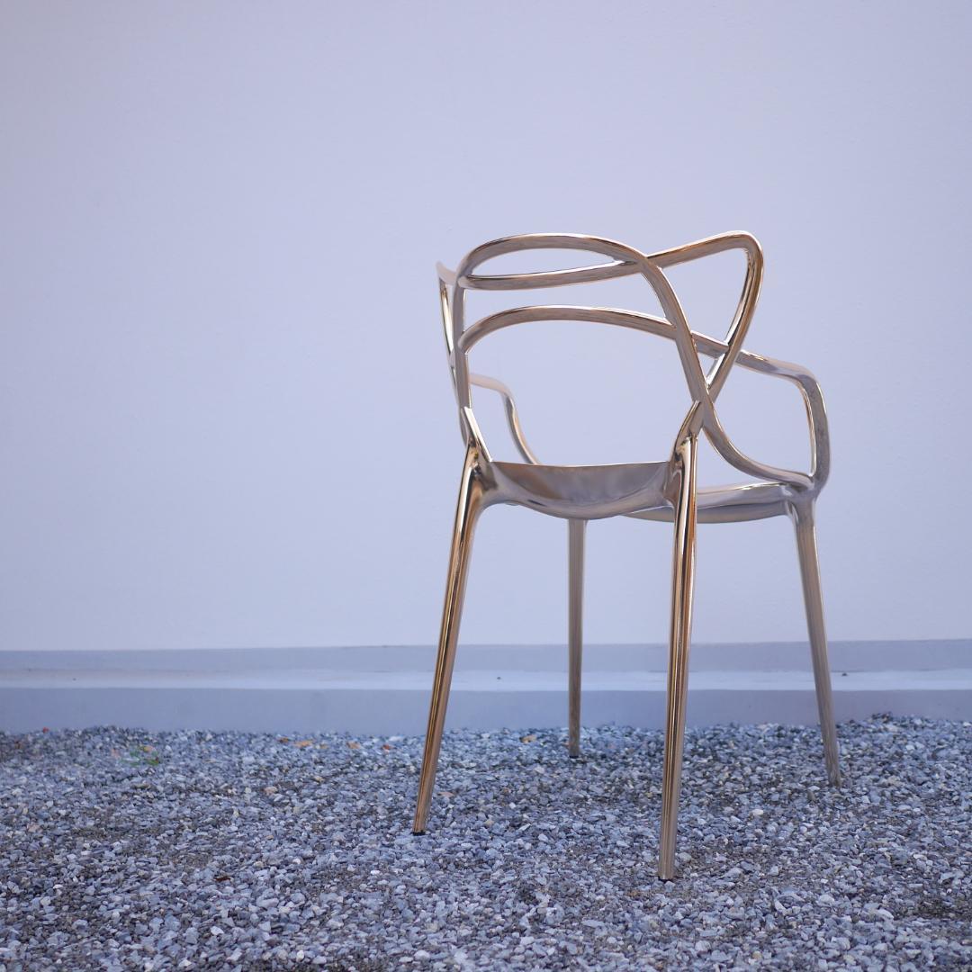 Kartell カルテル MASTERS アームチェア ゴールドメタリック