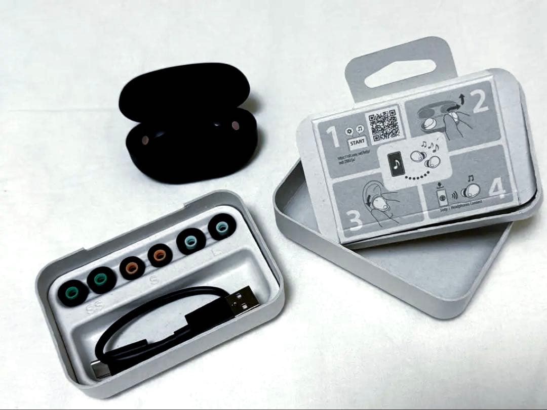 美品SONY WF-1000XM5 ブラック 付属品完備／使用回数少／動作確認済