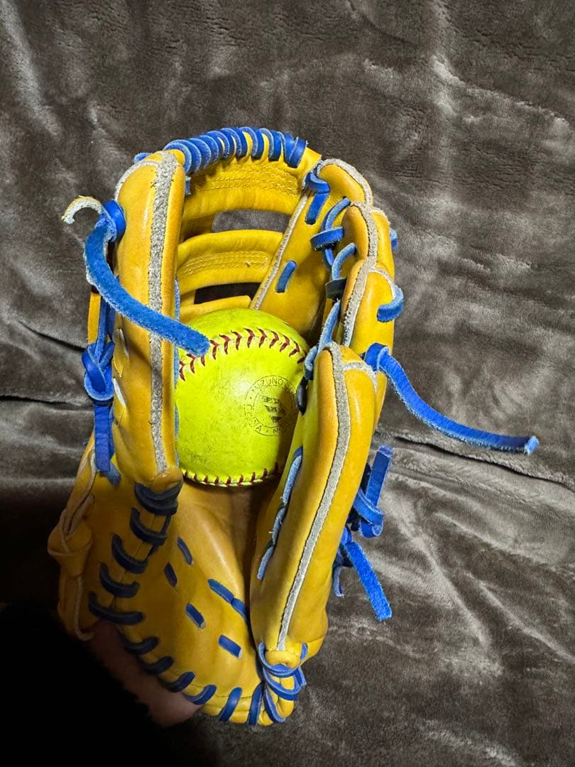 【中古】ミズノ　グローバルエリート　オーダー　一般外野手用　刺繍あり