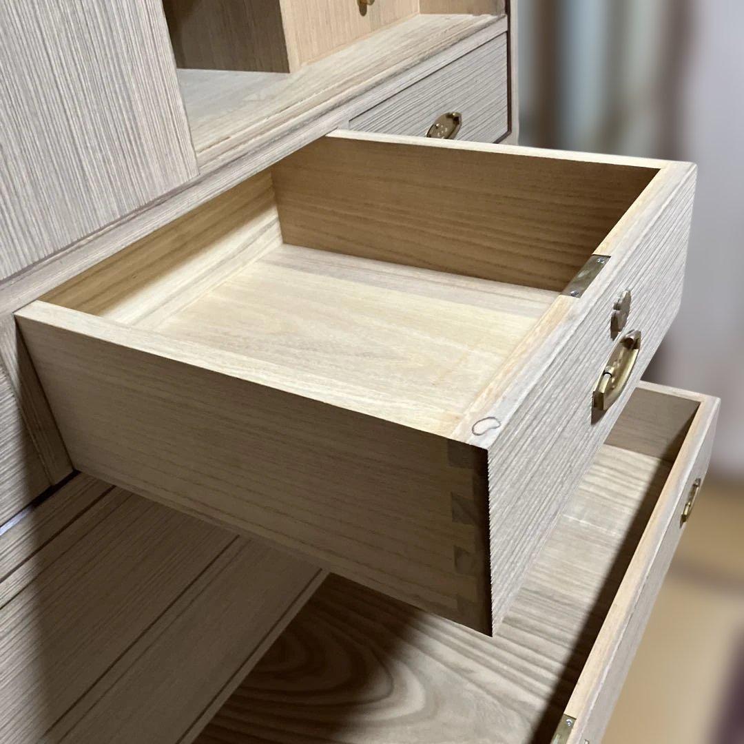 桐　箪笥　 総桐胴丸箪笥 昭和50年代物　鍵付き