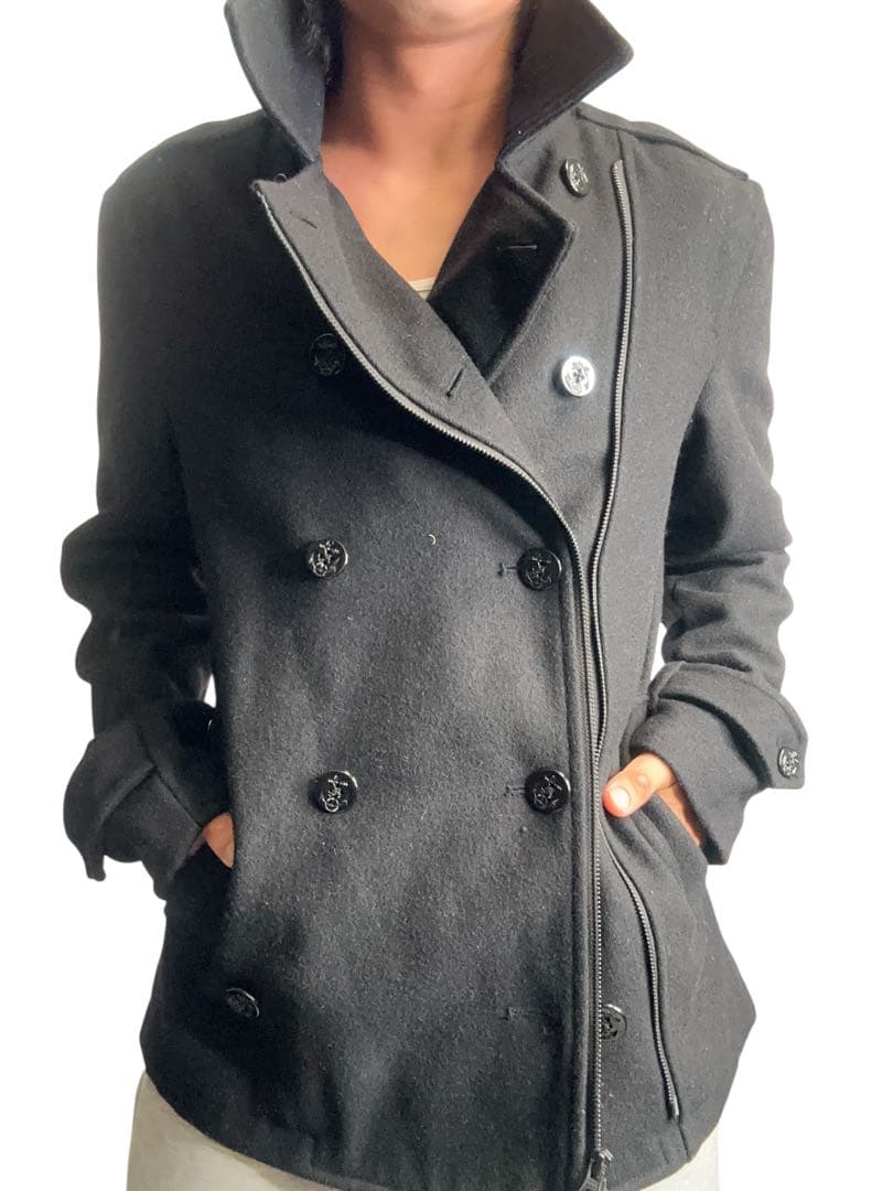 ジャケット・アウター 2way high neck pea coat