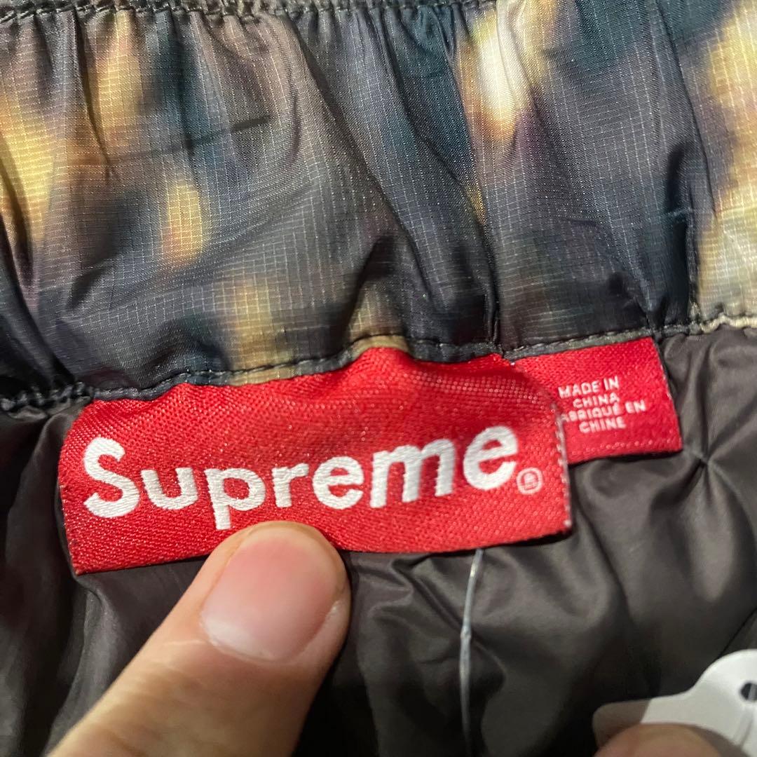supreme micro down pants size L 長ズボン 総柄