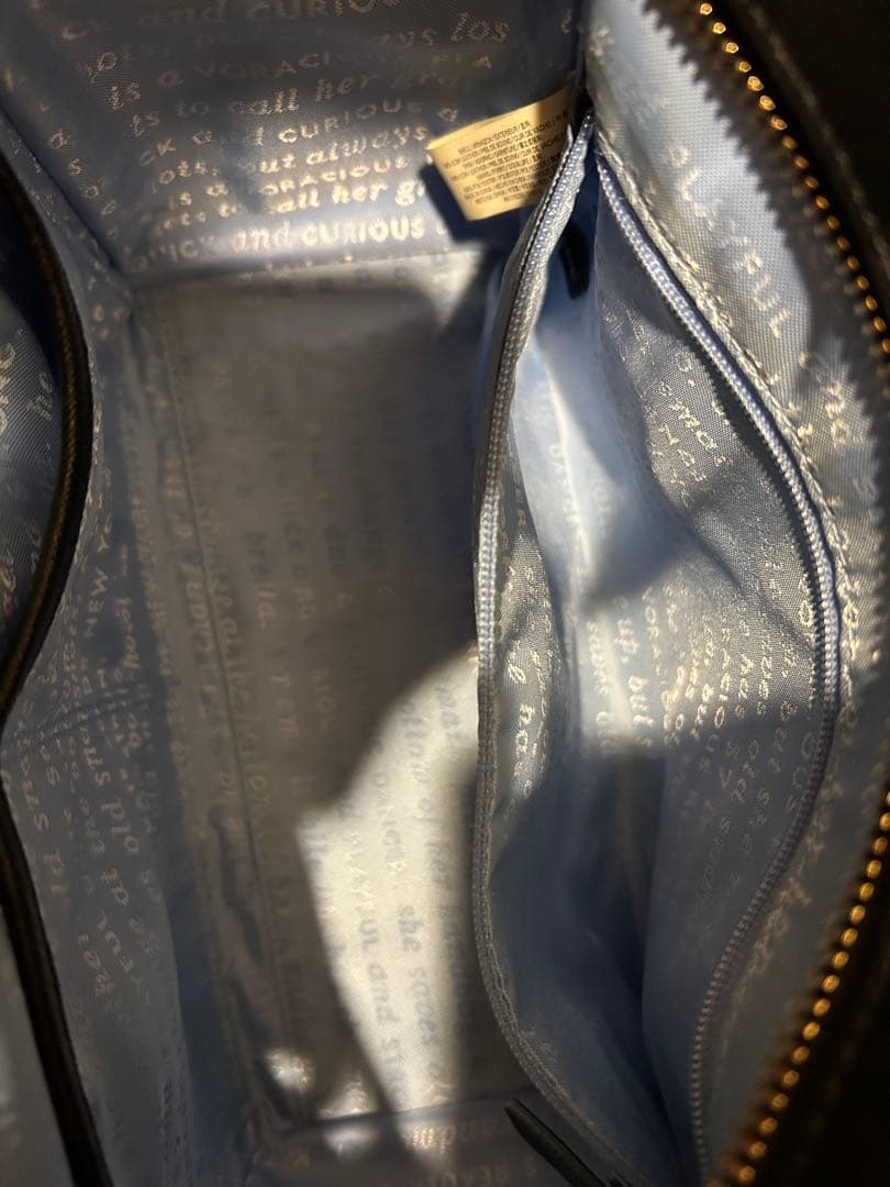 ケイトスペード　猫 ネコ 2way ショルダーバッグ 黒 ブラック