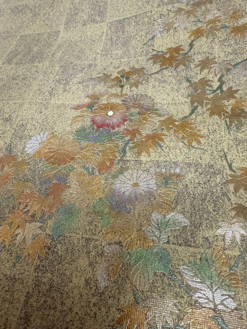 222)着物　袋帯　5点セット　太鼓柄　正絹　全て着用可能品