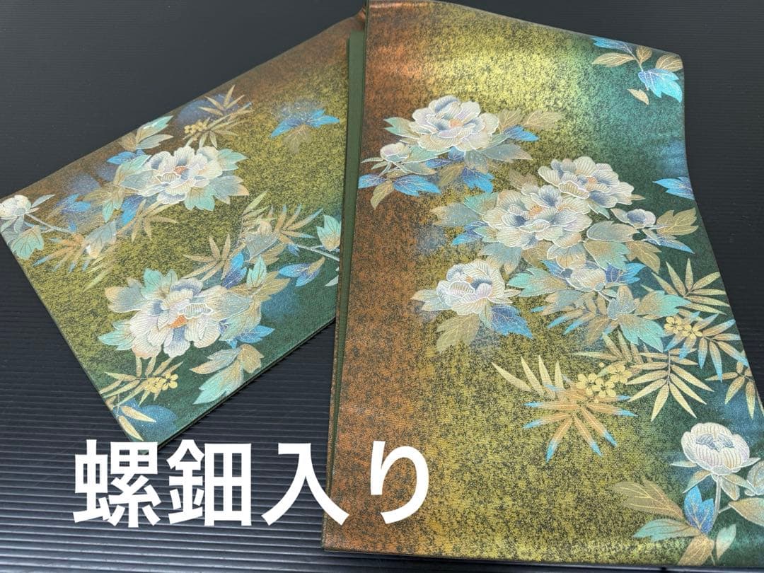 222)着物　袋帯　5点セット　太鼓柄　正絹　全て着用可能品