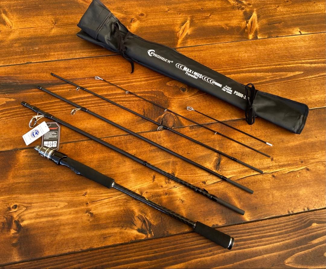 釣り竿セット　超軽量　カーボンロッド　エギングセット　エギングロッド　8ft