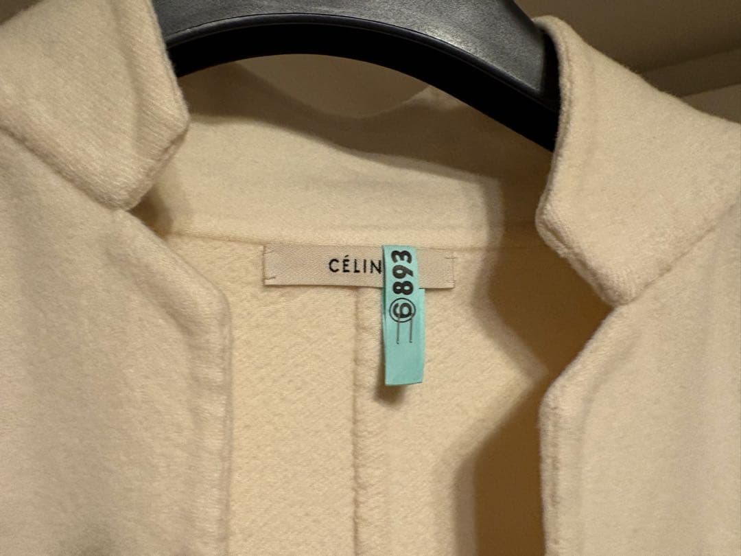 CÉLINE チェスターコート フィービー期　カシミヤ　オフホワイト