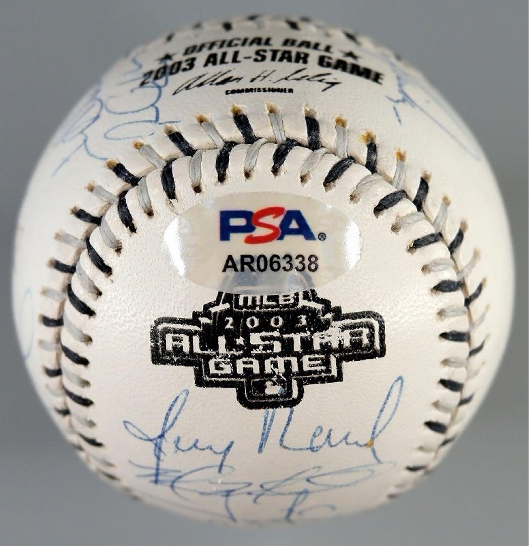 イチロー他22名 03年オールスターチーム 直筆サインボール（PSA）/大谷翔平