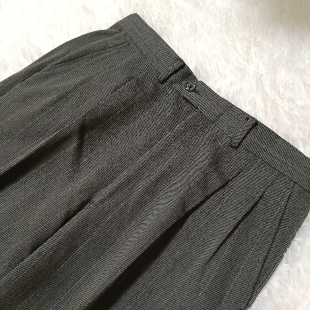 ジョルジオアルマーニ スーツ セットアップ L チャコールグレー ウール95