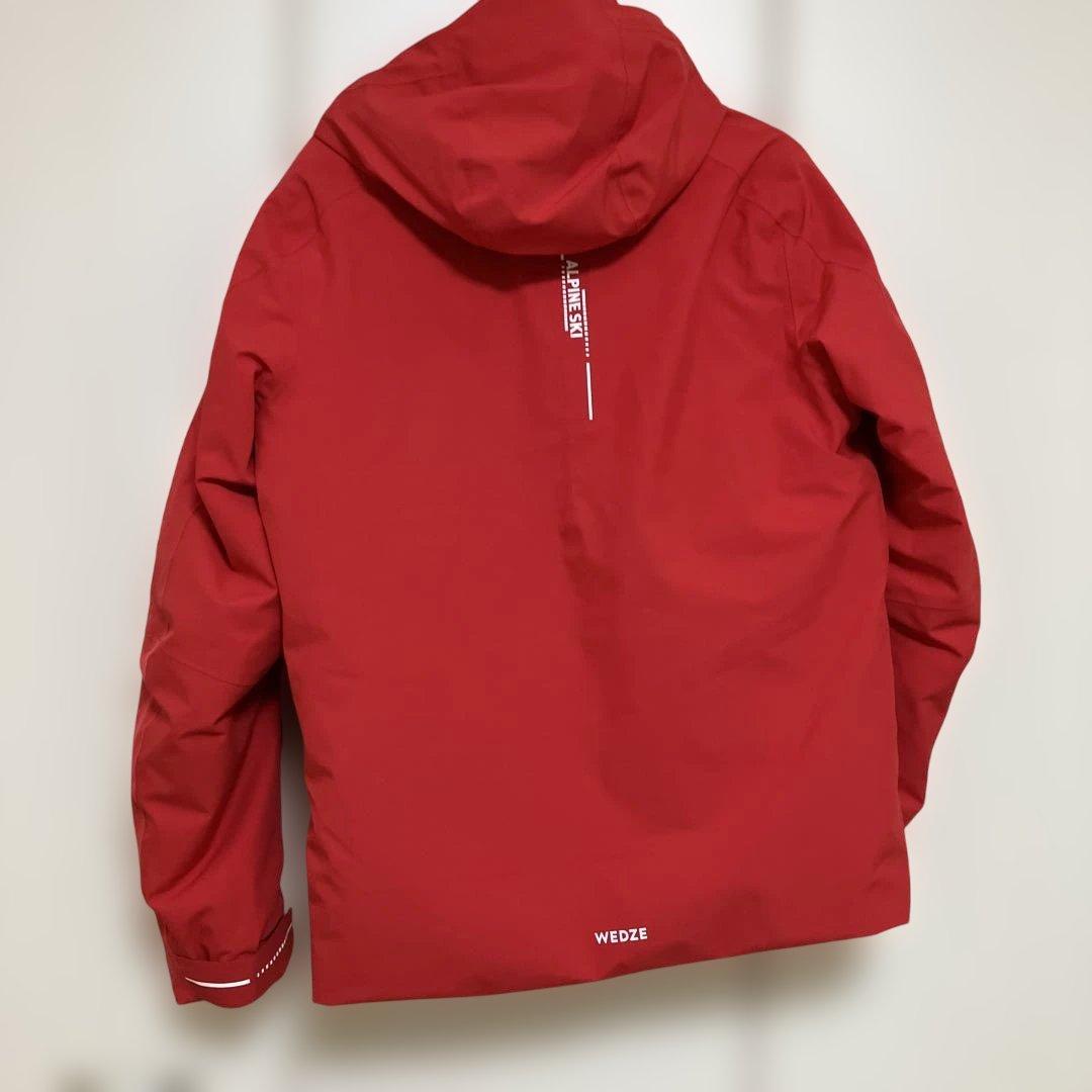 デカトロン　WEDZE 赤 スキーウェア フード付き　サイズS