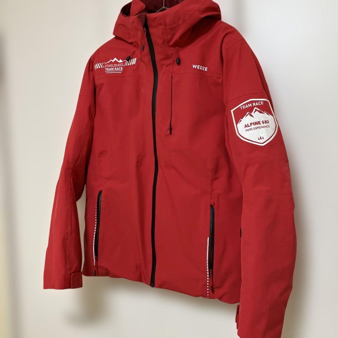 デカトロン　WEDZE 赤 スキーウェア フード付き　サイズS