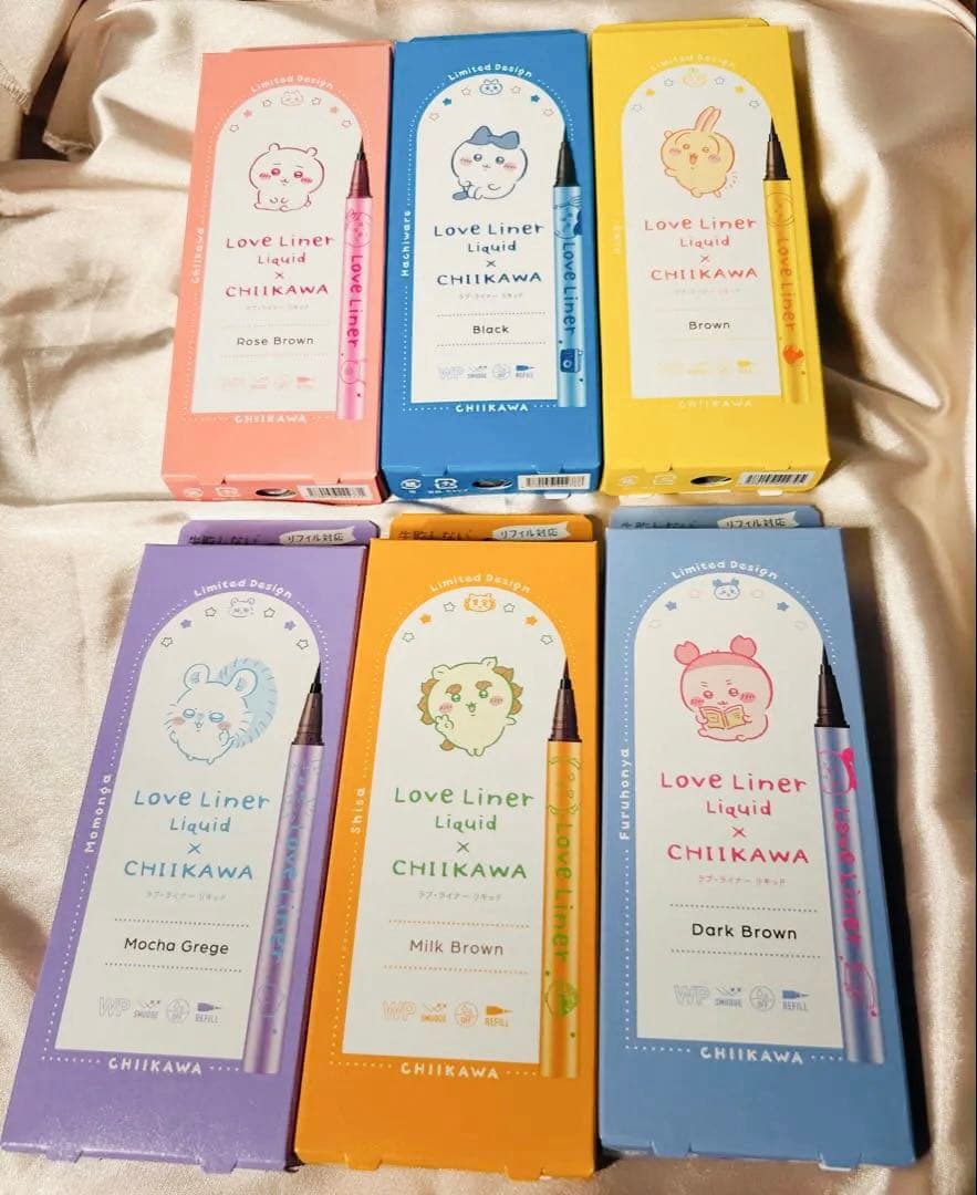 Love Liner ラブライナー数量限定ちいかわデザイン 全6色セット